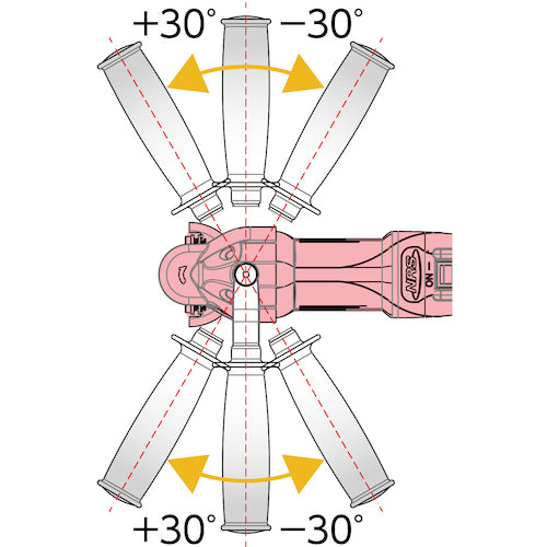 NRS 電気式ミニグラインダ 雷神スリムII用ハンドル GRRS2-HD 1 袋