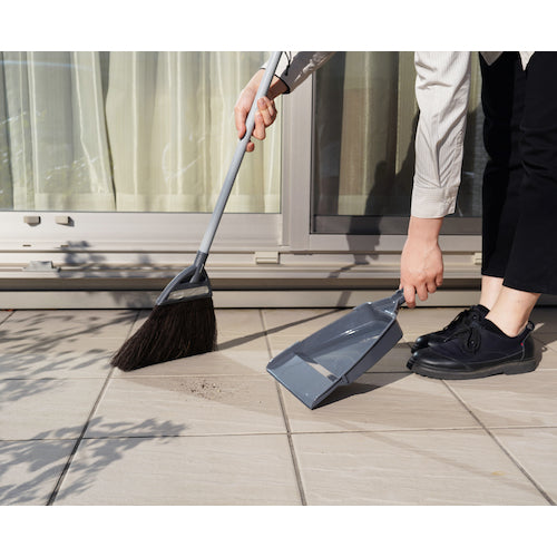 azuma AZB158 黒シダほうきチリトリ付き 263119 1 本