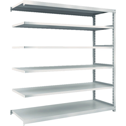 TRUSCO Steel Rack M2 Type Light-Medium Duty Shelf 860 x 600 x H1500 6 Tiers Connected Neo Gray M2-5366B 1 S