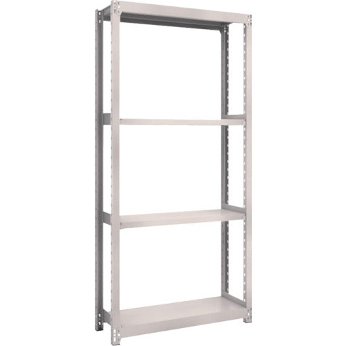 TRUSCO Steel Rack M2 Type Light-Medium Duty Shelf 860 x 300 x H2100 4 Tiers Single Unit Neo Gray M2-7334 1 S