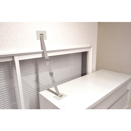 TRUSCO 地震対策 転倒防止PPベルト(2本入) 1200mm SAF-7090GLL 1 S