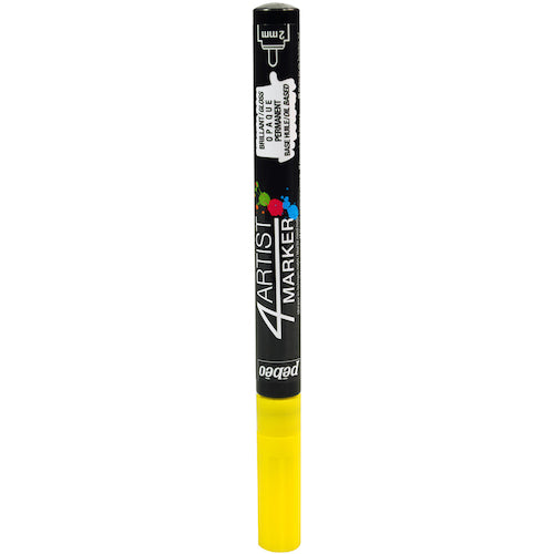 Pebeo 4 Artist Marker 2mm Round Yellow 580002 1 piece