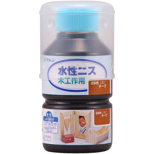 와신 페인트 수성 니스 티크 130ml 910114 1 개