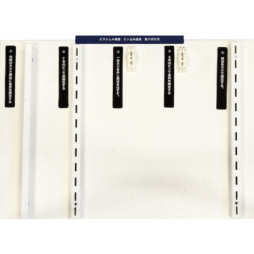 WAKI Pirashell Pin Fixtures, Pack of 10, White, WPS50, 1 PK