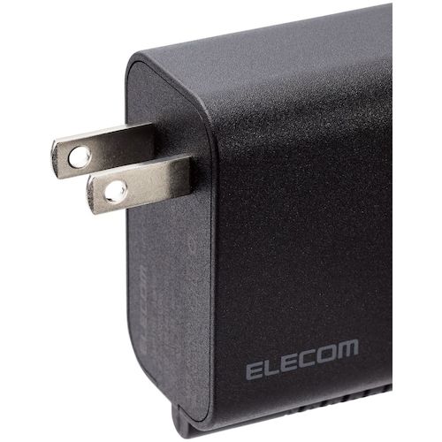 ELECOM AC adapter for notebook PCs, Type-C, USB PD compatible, 45W, cable integrated, 1.8m, black, ACDC-PD2545BK, 1 unit