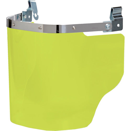 TRUSCO ヘルメット取付型大型防災面 イエロー(前面プレートなし) LFS-Y 1 個