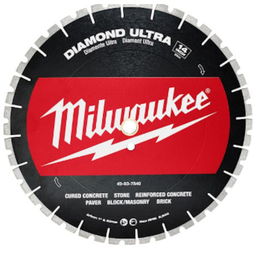 Milwaukee 14 inch (356 mm) diamond blade (turbo segment type) 49-93-7540 1 piece