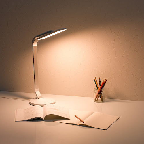 야자와 디밍 조색 USB 출력 기능이있는 LED 데스크 스탠드 SDL10C01WH 1 개