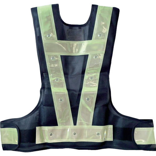 Mizukei Multifunctional Vest "Lights Up" Luminous "Chikupika" <Navy/White> Green LED 3017202 1 pc
