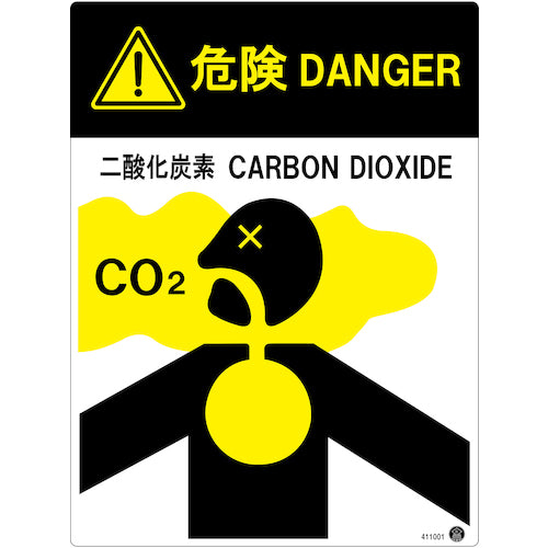 Green Cross Carbon Dioxide Fire Extinguishing Equipment Sign Danger DANGER Carbon Dioxide 400 x 300 mm Aluminum Composite Panel 411001 1 Sheet