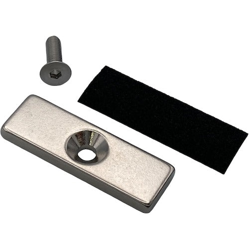 ラクテム ネオジム磁石 角型 L15−3 皿ネジ・滑り止めゴム付 NMS15-3 1 個