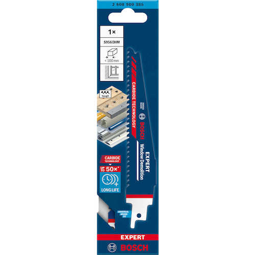 보쉬 세이버 톱 블레이드 초경 목재 & 금속 창틀 해체용 S956DHM 2608900385 1 PK