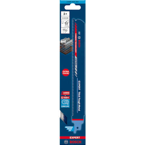 보쉬 세이버 톱 블레이드 초경 금속 두께 용 S1155CHC 2608900369 1 PK