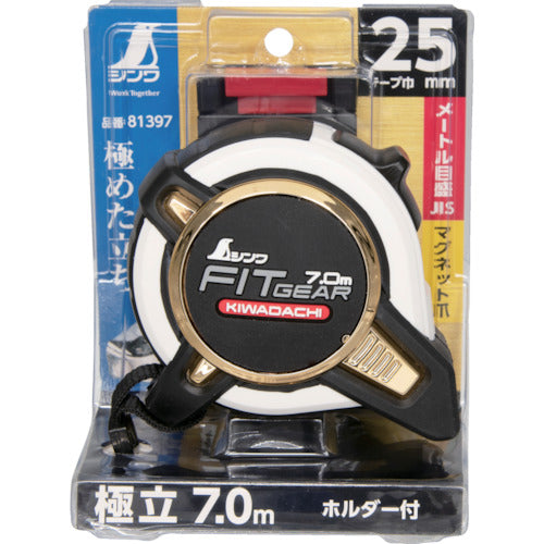 シンワ コンベックス フィットギア極立 25−7.0mマグ爪ホルダー付JIS 81397 1 個