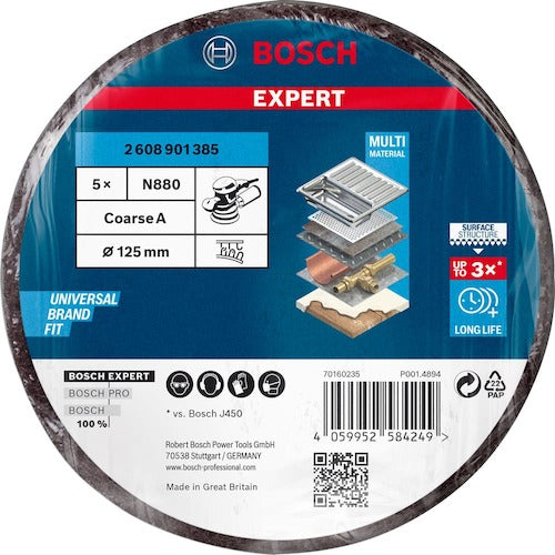 Bosch Fleece Disc N880 125mm Coarse 2608901385 1 PK