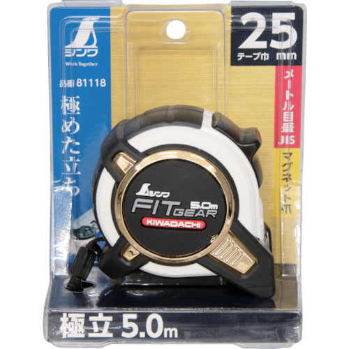 Shinwa Convex Fit Gear Extreme 25-5.0m Magnetic Claw JIS 81118 1 pc