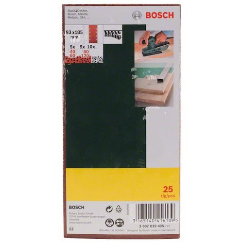 Bosch Orbital Sander Paper Set PR-PSSBM25 1S