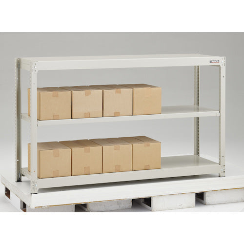 TRUSCO Steel Rack M1.5 Type Light-Medium Duty Shelf 1160 x 295 x H900 3-Tier Single Unit Neo Gray M1.5-3433 1 S