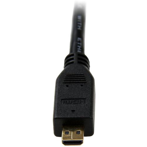 StarTech Display Conversion Cable / Micro HDMI - HDMI 1.4 / 1m / 4K30Hz / Black / Video Converter HDADMM1M 1 Pack