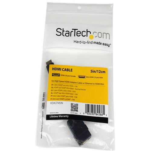 StarTech 디스플레이 어댑터/Mini HDMI-HDMI 1.4/4K30Hz/블랙/비디오 변환 컨버터 HDACFM5IN 1봉