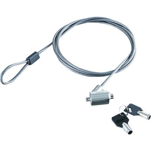 ELECOM Security wire for security slot/cylinder lock type ESL-7C 1 unit