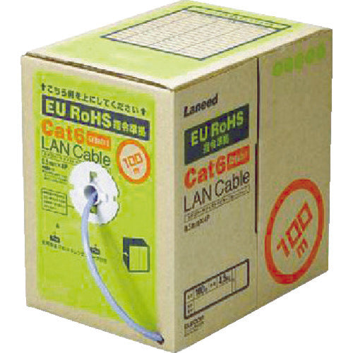 エレコム EURoHS指令準拠LANケーブル100mリール巻ブルー LD-CT6/BU100/RS 1 箱