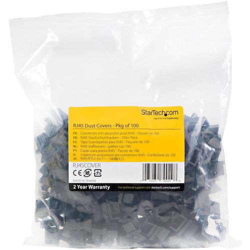 StarTech LAN 포트 더스트 커버/표준 RJ45용 커넥터 캡/100개입 팩/이더넷 & LAN 포트 보호 캡 RJ45COVER 1봉