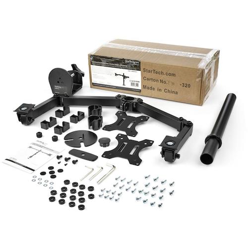 StarTech Monitor Arm / 2 screens on the left and right / Maximum 32 inches / Load capacity 8 kg (each LCD) / Multi-joint / PC Computer Display Arm ARMDUAL2 1 unit