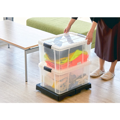 TRUSCO 軽量平台車 インテリアキャリー ブラック LC-4026BK 1 台