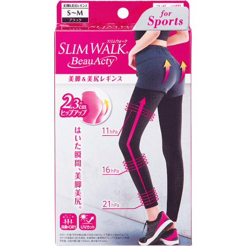 スリムウォーク スリムウォークビューアクティ 美脚&美尻レギンス S〜M PH738 1 枚