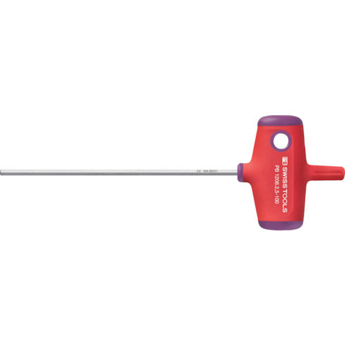 PB Swiss Tools Cross Handle Hexagonal Bar Driver, Diagonal Dimension 2.5, Total Length 100, 1206-2.5-100, 1 Piece
