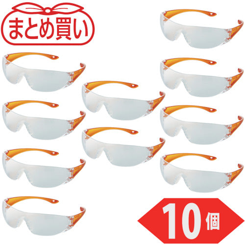TRUSCO まとめ買い 一眼型セーフテイグラス クリア 10個 TYN-2-TM-10P 1 箱