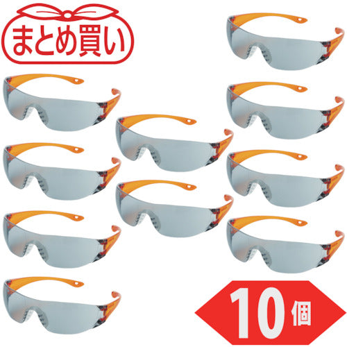 TRUSCO まとめ買い 一眼型セーフテイグラス グレー 10個 TYN-2-GY-10P 1 箱