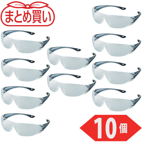 TRUSCO まとめ買い 一眼型セーフテイグラス クリア 10個 TYN-1-TM-10P 1 箱