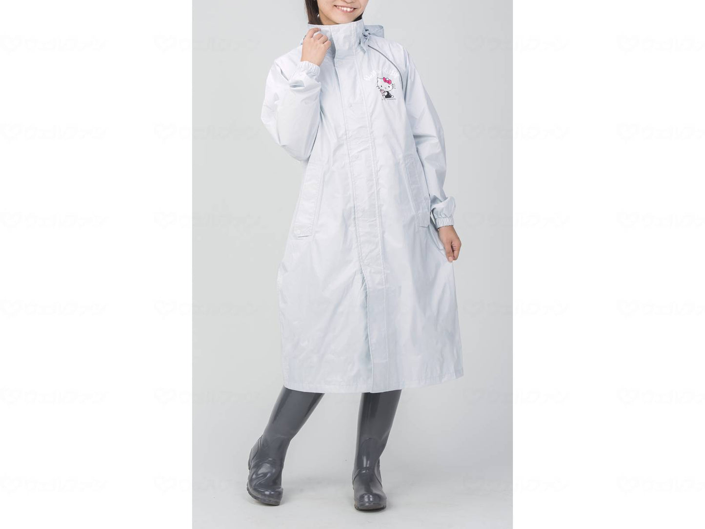 トキワ雨先案内人 ハローキティレインコート(Sタイプ) ホワイト M