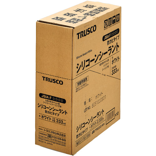 TRUSCO シリコーンシーラント(防カビタイプ)ホワイト 333ml TRS333-WH 1 本