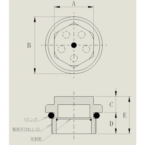 Iehara Light Industry Oil Gauge S-type 3/8 with O-ring groove 10201100 1 piece