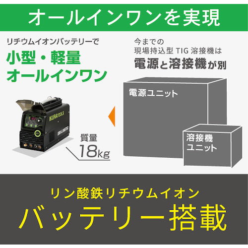 양육 충전식 TIG 용접기 라이트 티그(40080) ISK-LI180TIG 1대
