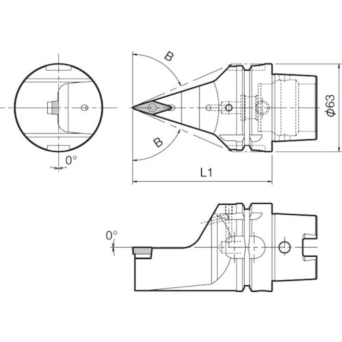 Kyocera Multitasking Machine Turning Tool External Diameter/Copying Machining Holder SVVB T63H-SVVBN-L16N 1 pc