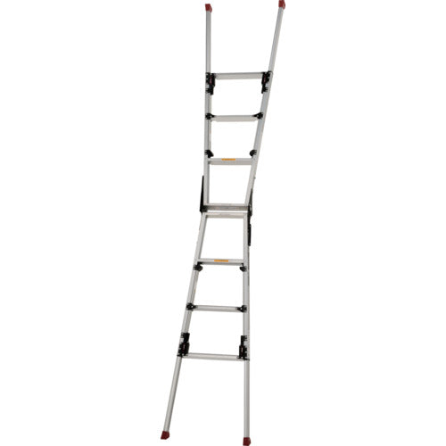 PiCa Top-operated, four-legged, adjustable ladder/stepladder, Stuppy SCN type, long slide type, SCN-120LB, 1 unit