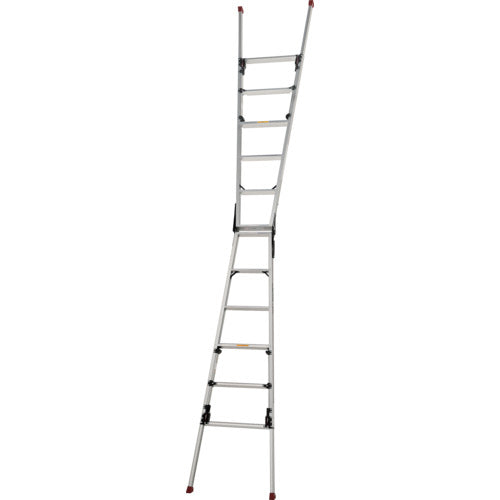 PiCa Top-operated four-legged adjustable ladder/stepladder Stuppy SCN type long slide type SCN-180LB 1 unit
