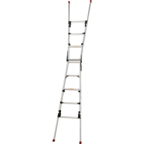 PiCa Top-operated, four-legged, adjustable ladder/stepladder, Stuppy SCN type, for stairs, SCN-34B, 1 unit