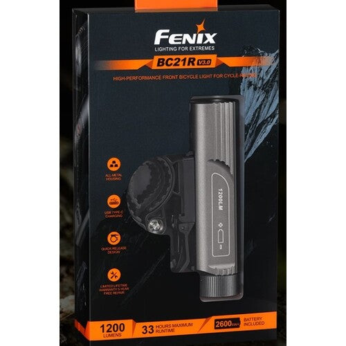 FENIX 충전식 LED 자전거 라이트 BC21RV30 BC21RV30 1 개