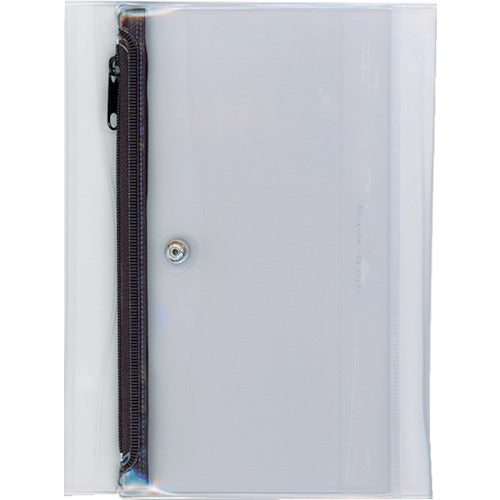 Daigo Isshoni. Notebook cover with pen case PVC B6 R Clear Black N1932 1 piece