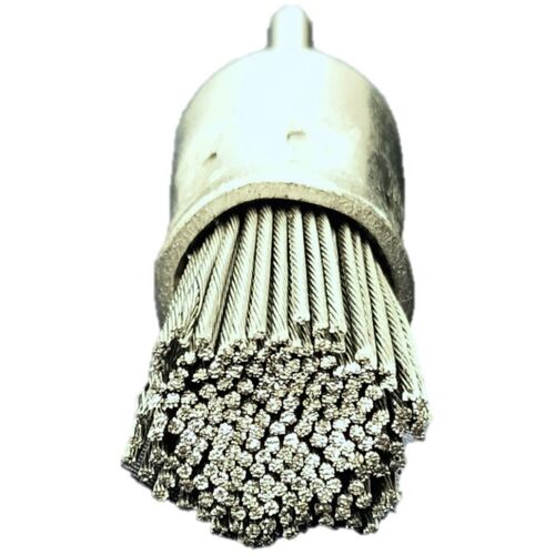 Takashima Industries Cylindrical Brush, Cylindrical Brush for Power Tools, BRH Series, Φ25 x 6 Shafts, EA-025, 1 Piece