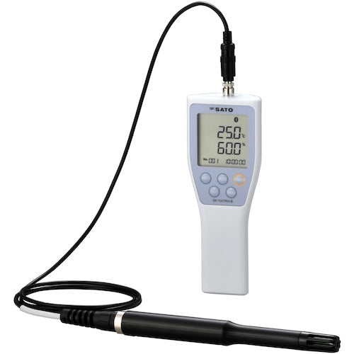 Sato Digital Thermo-hygrometer (with wireless communication function) SK-110TRH-B (with probe sensor set) (8140-20) 8140-20 1 unit