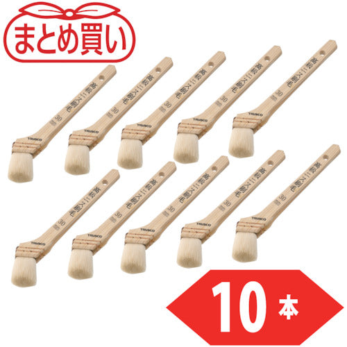 TRUSCCO 정리 사 고급 니스 브러시 10 호 30mm 폭 10 개들이 TPB-421-10P 1 PK