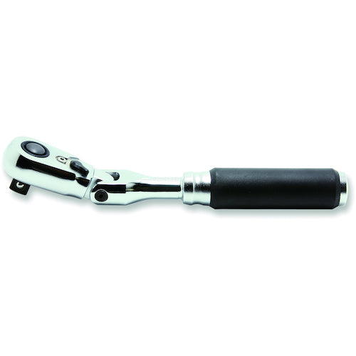 Ko−ken Z−EAL 3/8”(9.5mm)SQ. プッシュボタン式首振りラチェットハンドル 全長178mm 3726ZB 1 個