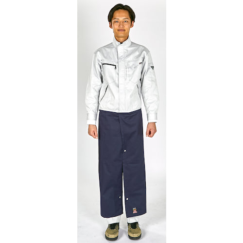 TRUSCO Flame-retardant Rawhide Apron Gray (Max Dyna) APB-014 GL 1 piece