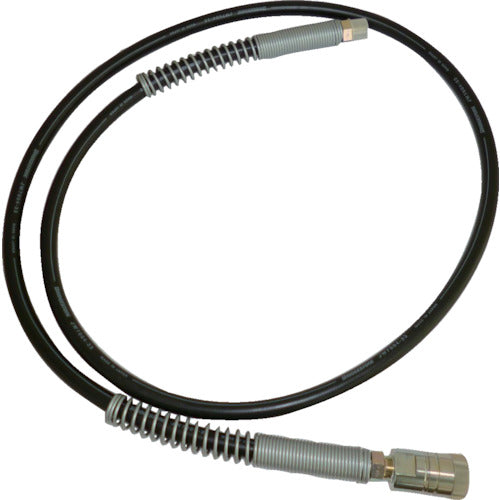 TRUSCO 油圧ゴムホース2M R3/8カップリング付 TMS-200T 1 本